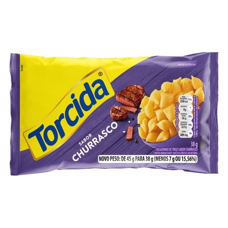 Salgadinho churrasco torcida 35g
