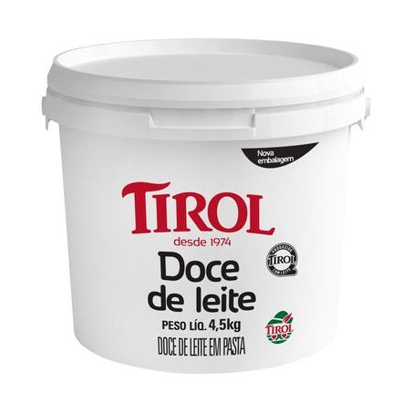 Doce leite tirol 4.5kg tradicional