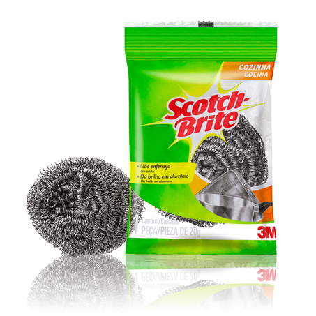 Esponja Scotch Brite Aço Metálica  
 