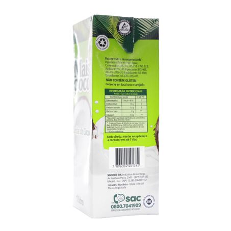 Leite coco mais coco tp 1lt 360-12