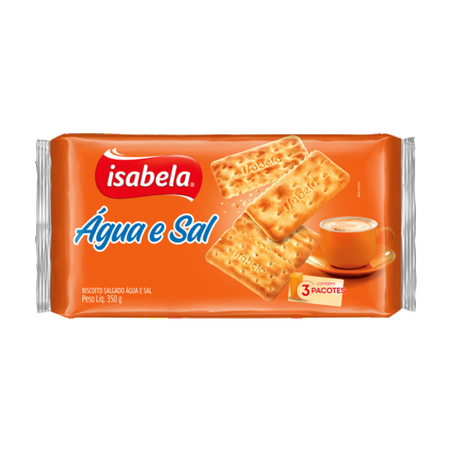 Biscoito isabela água e sal 350g