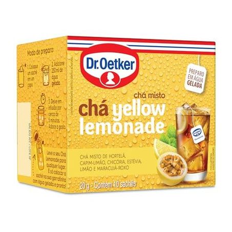 Chá gelado lemonade yellow oetker c/10