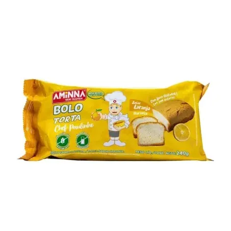 Bolo sem glúten laranja chef paulinho 240g