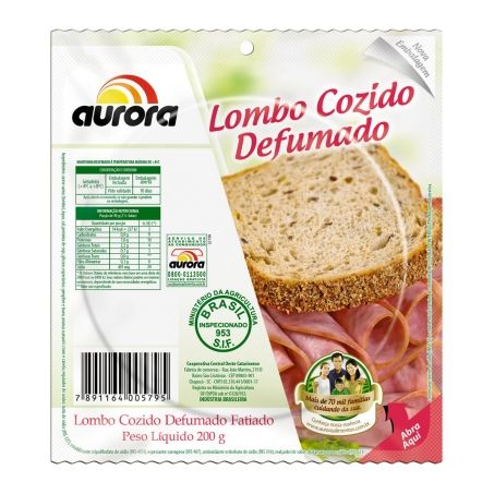 Lombo Aurora Cozido Fatiado 200G