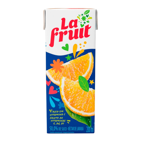 SUCO LA FRUIT 200ML LARANJA