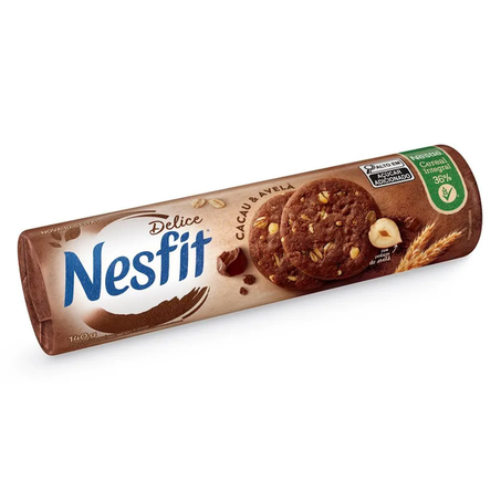 BISCOITO NESFIT DELICE CACAU & AVELÃ 140G