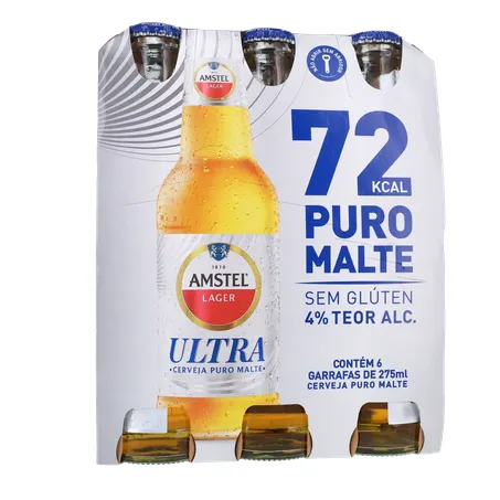 Cerveja amstel puro malte ln pack 6 275m 360-35