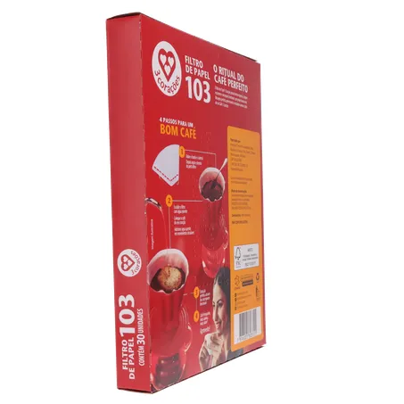 FILTRO PAPEL 3 CORAÇÕES 103 30UN 360-12