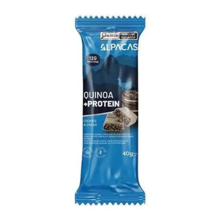 BARRA DE CHOCOLATE COOKIES AND CREAM ALPACAS 40G