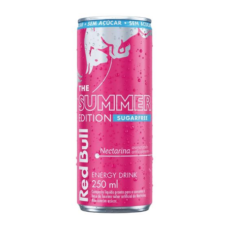 ENERGETICO RED BULL ZERO AÇÚCAR LT 250ML NECTARINA