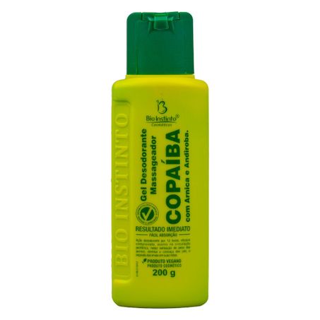GEL MASSAGEADOR DE ARNICA E COPAIBA 200G BIO INSTINTO
