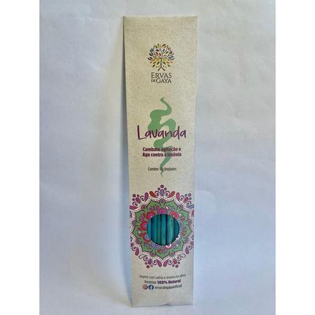 Incenso lavanda ervas de gaya c/10