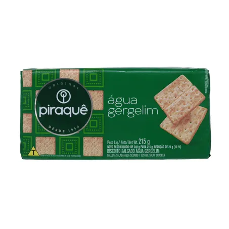 Biscoito Água Piraquê Gergelim 215g 360-0
