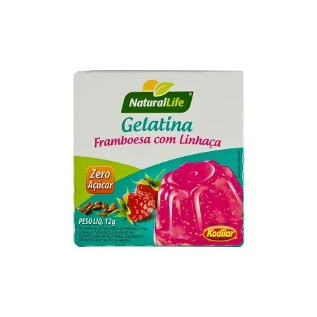 PO GELATINA NATURAL LIFE ZERO 12G FRAMBOESA