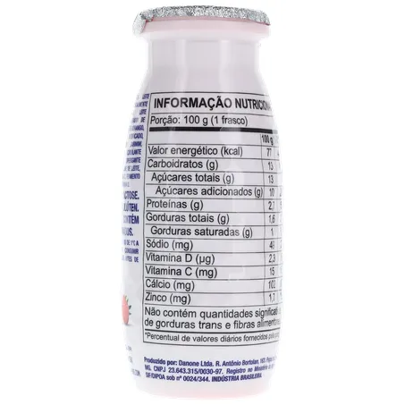 Leite Fermentado Parcialmente Desnatado de Morango Actimel 100G 360-17