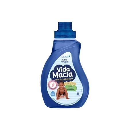 Lava Roupas Vida Macia Líquido Glicerina Lavanda 500ml 
 