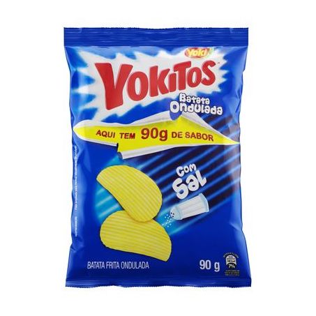 Salgadinho batata ondulada yokitos 90g