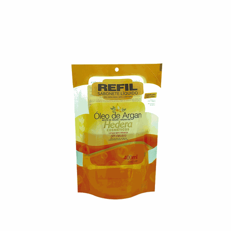 Sabonete líquido hedera sachê 370ml óleo de argan