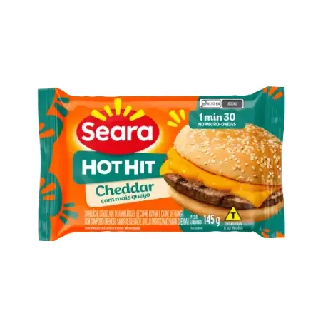 Sanduiche Seara 145g Hot Hit Cheddar