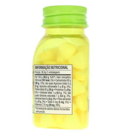 Pastilha Mentos Kiss Suor Limão Ácido Frasco com 55un - 38.5gr 360-14