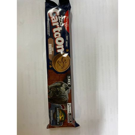 Biscoito Recheado Zoo Cartoon Brownie Edição Limitada Jurassic World Pacote 85gr