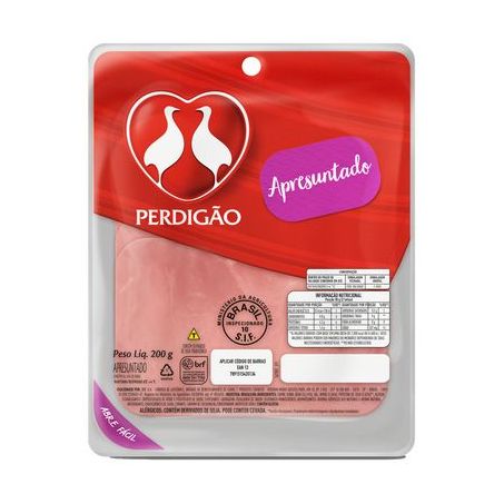 APRESUNTADO PERDIGAO 200G FATIADO