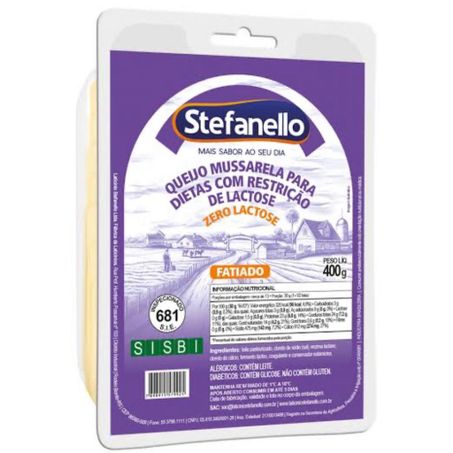 Queijo mussarela stefanello zero lactose
