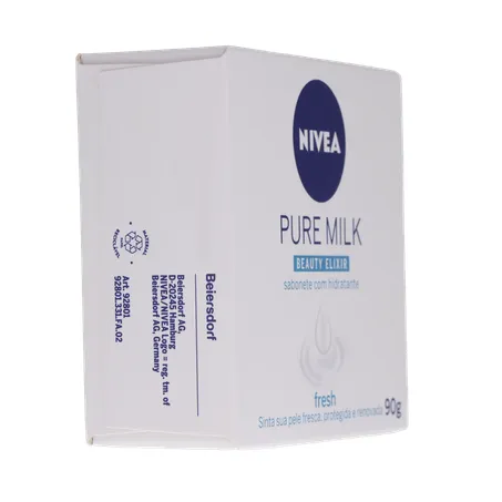 Sabonete nivea hidratante pure milk fresh caixa 90g 360-30