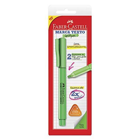 MARCA TEXTO FABER CASTELL VERDE COM 1 REF. SM/MTVDZF