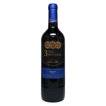 Vinho Chileno Três Medallas Merlot 750ml