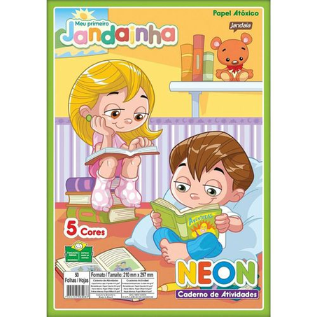 Bloco A4 Jandaia 50 Folhas - Neon