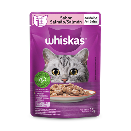 PATÊ WHISKAS AD SALMÃO SC 85G