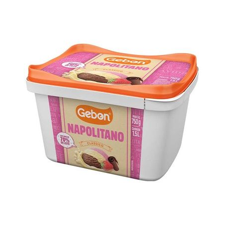 Sorvete Gebon 1,5lt Classico Napolitano