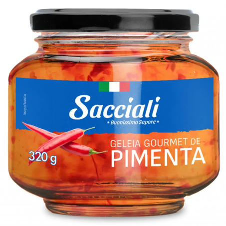 Geleia sacciali gourmet de pimenta vidro 320g