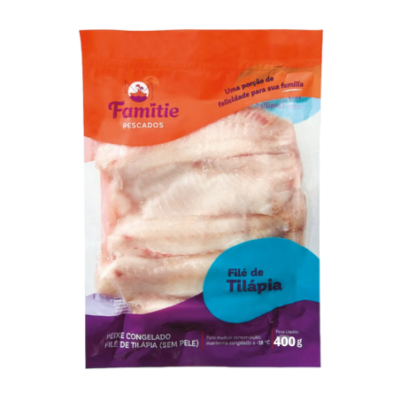 FILE PEIXE FAMITIE TILAPIA PC 400 G