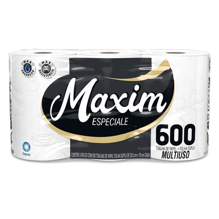 Toalha Papel Maxim 600 Folhas Especiale