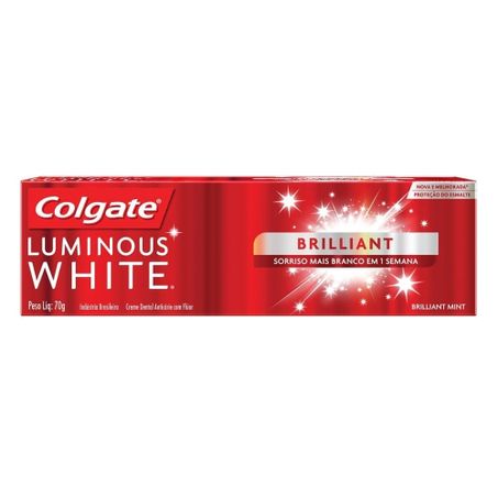 CREME DENTAL BRILLIANT MINT COLGATE LUMINOUS WHITE