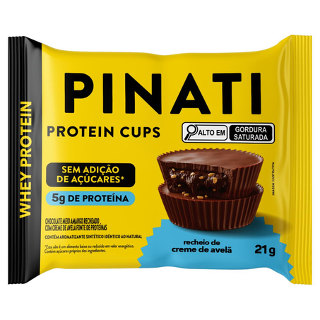 Tortinha de Proteína Pinati 21g - Sem Glúten - Avelã