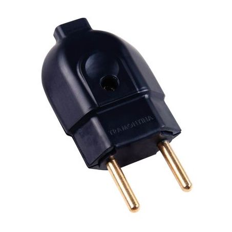 FERRAGEM TRAMONTINA PLUGUE MACHO 2P 10A/250V PRETO