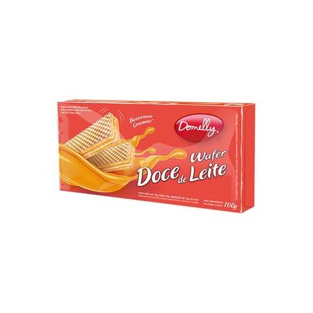 Wafer domelly 100gr doce leite