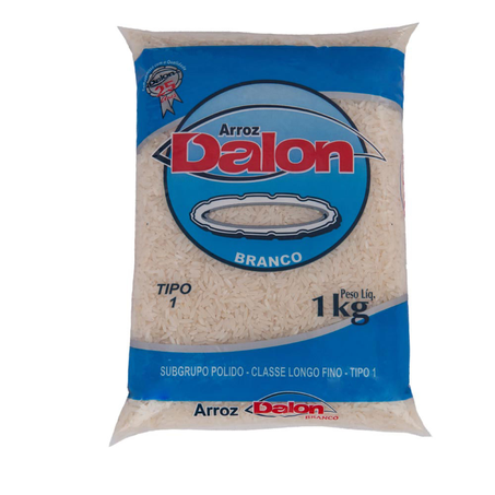 Arroz Dalon Branco Pacote 1Kg