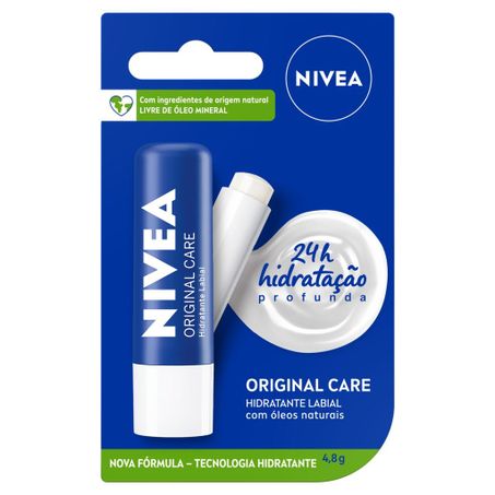 Protetor labial nivea original care 4.8g