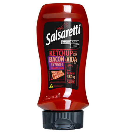 KETCHUP SALSARETTI BACON E CEBOLA 380G