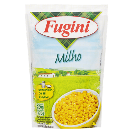 Milho verde em conserva fugini sachê 170g