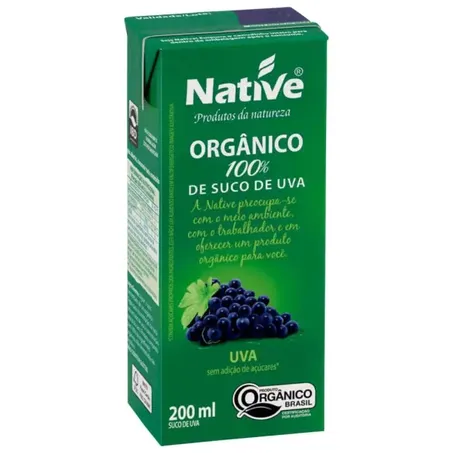 Native Suco Uva 200Ml Orgânico