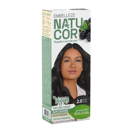 TINTURA NATUCOR 2.0 PRETO SUAVE UN