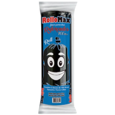 Saco Para Lixo Rollomax Rolo 100l 5un 
 
