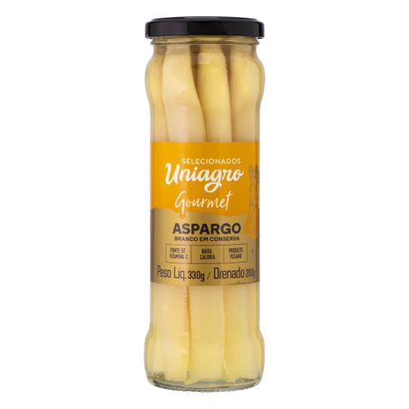 ASPARGO BRANCO EM CONSERVA UNIAGRO GOURMET
