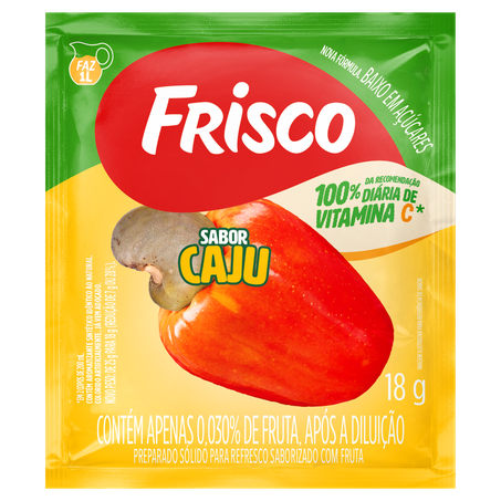 Refresco Em Pó Frisco 18g Sabores