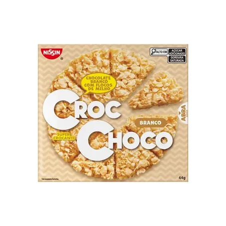 Chocolate Nissin Croc Choco Branco 44g